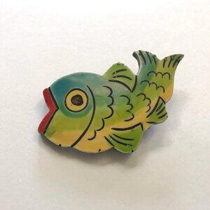 Vintage Fish Pin Brooch Collectible Cute Fashion Accessory
